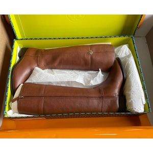 Tory Burch Jolie Riding Boot, Rustic Brown, Size 7